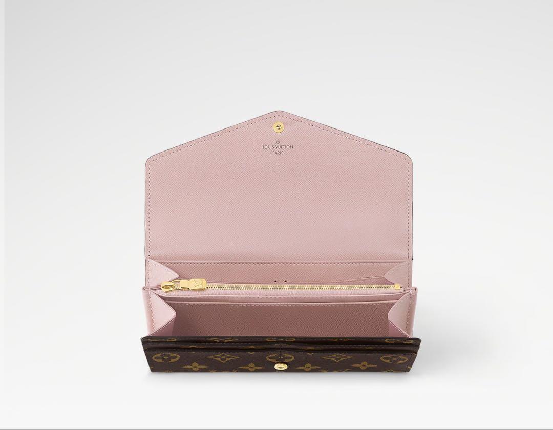 通販 モノグラム Vuitton Louis 長財布 レディース ブラウン/ピンク 小物
