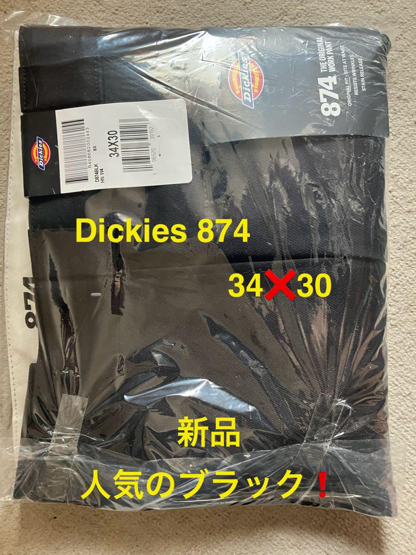 Dickies 874 34×30 新品 ブラックパンツ