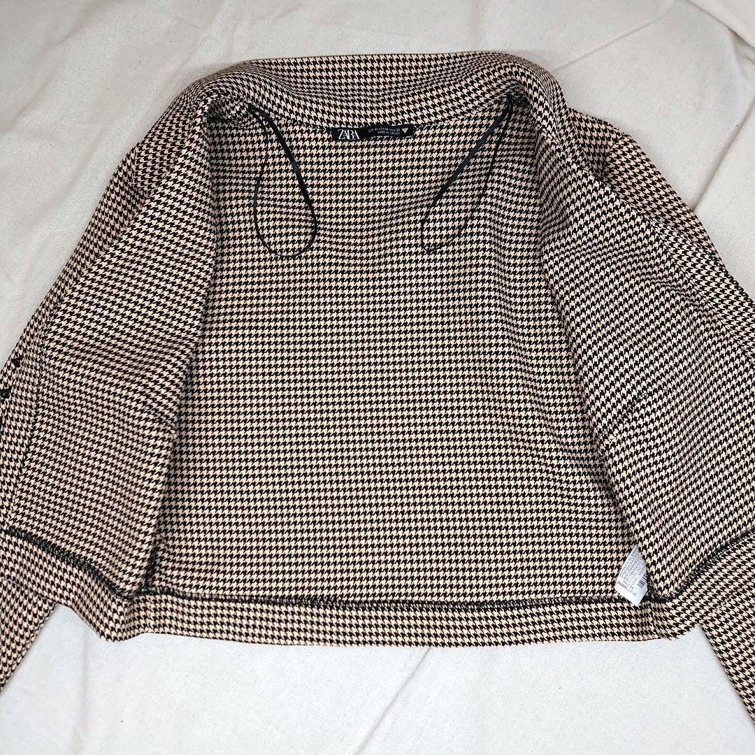 【ZARA】ハウンドトゥース ジャケット 1131/151/084 ザラ ZARA 22AW ハウンドトゥース チェック ジャケット