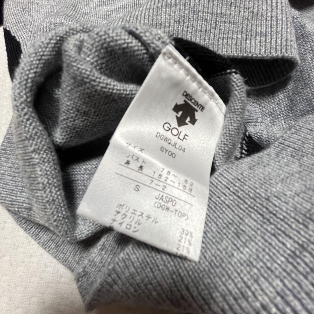 美品✨DESCENTE golf インターシャ タートルネック ニット