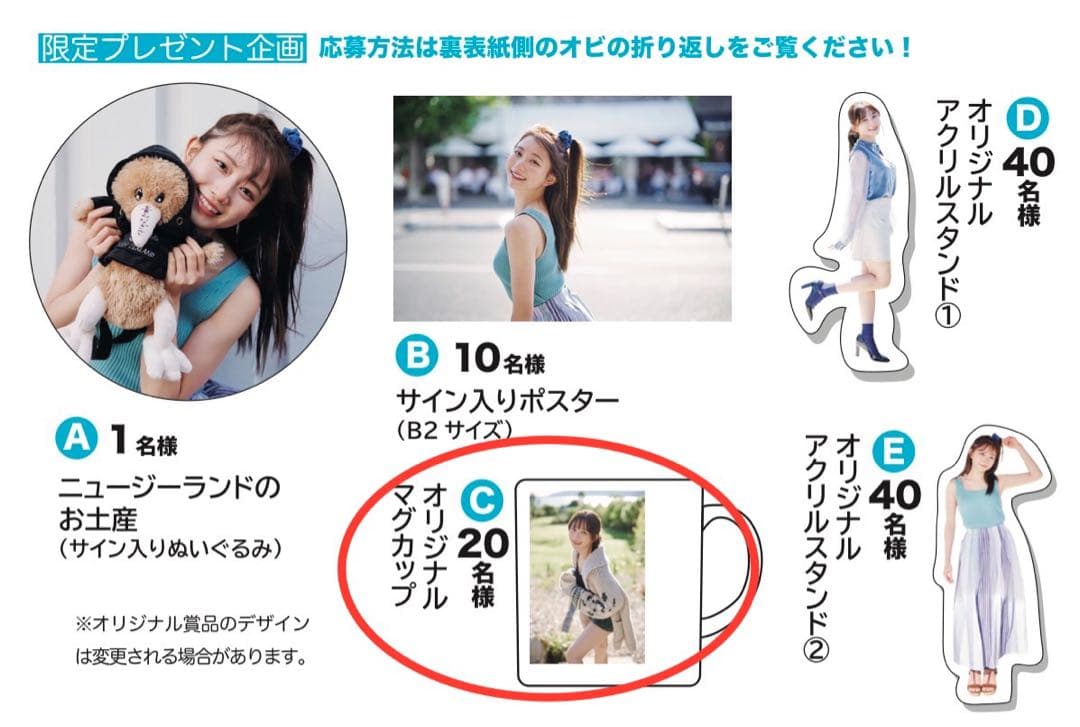 青山なぎさ1st写真集『Nagisa』C賞 オリジナルマグカップ