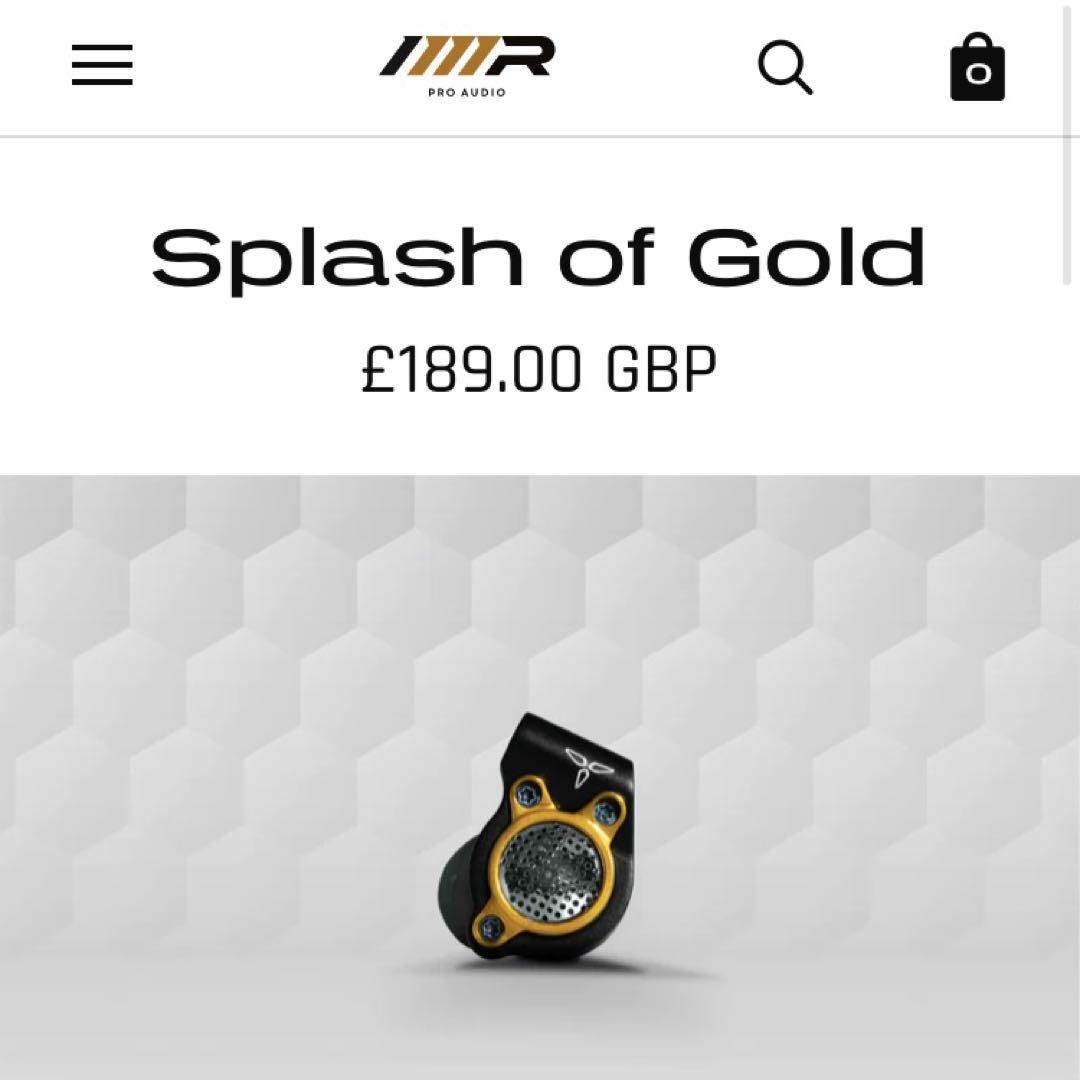 イヤホン Imr acoustics splash of gold 2.5mm