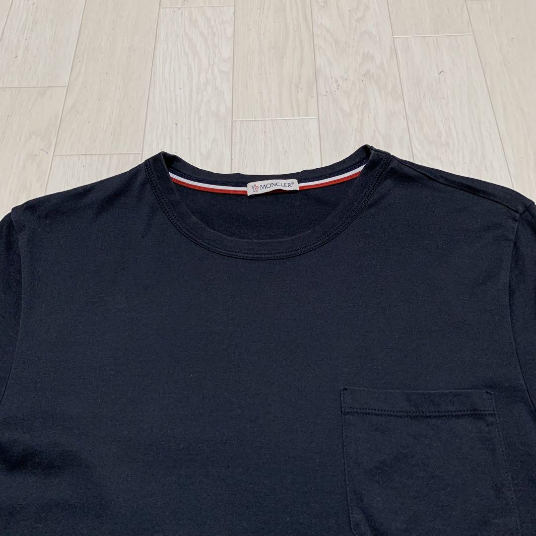 モンクレール　シンプル　Tシャツ　ネイビー　S 国内正規品 4S236
