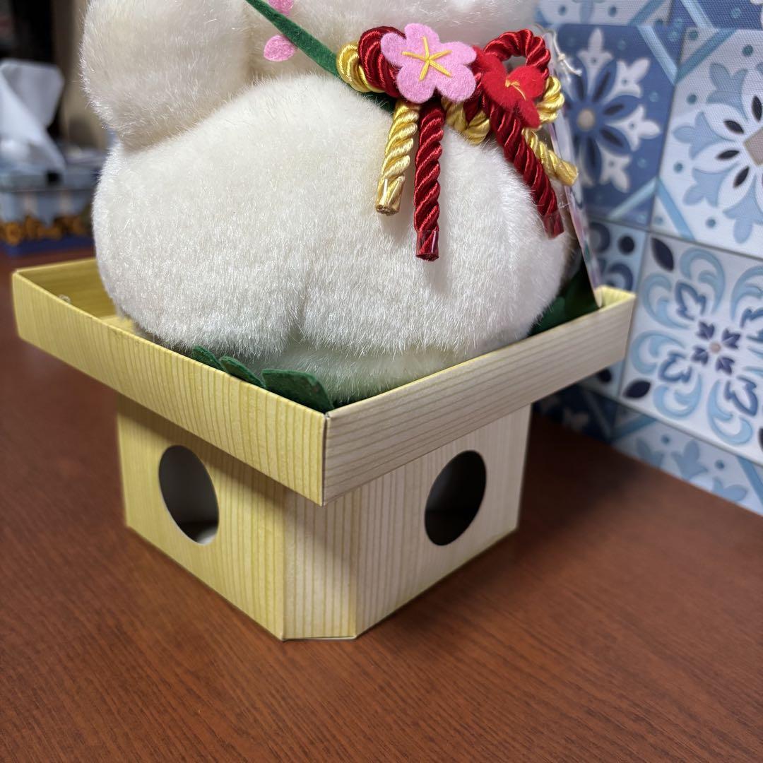 ハローキティ　ぬいぐるみ　福まねき　鏡餅　お正月　2000 レトロ