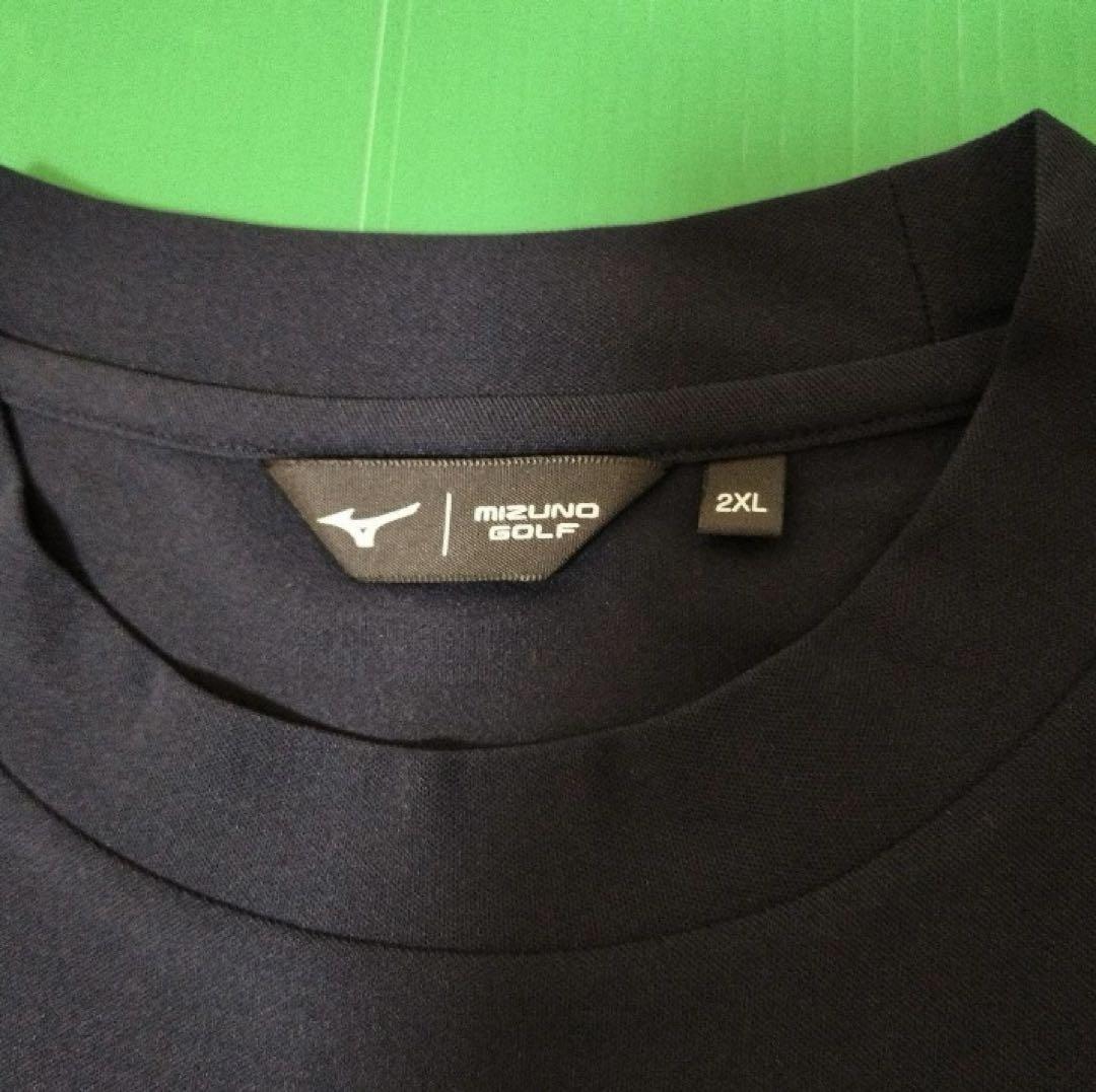 完売品ミズノ大阪万博公式 モックネックTシャツ 2XL ネイビー ビームスゴルフ