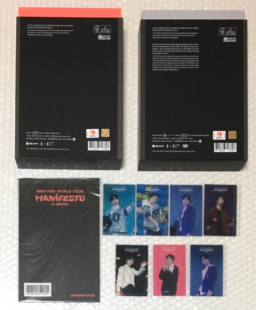 ENHYPEN manifesto ソウルコン 韓国ver. 未再生 セット ENHYPEN manifesto ソウルコン 韓国ver. 未再生 セット - メルカリ