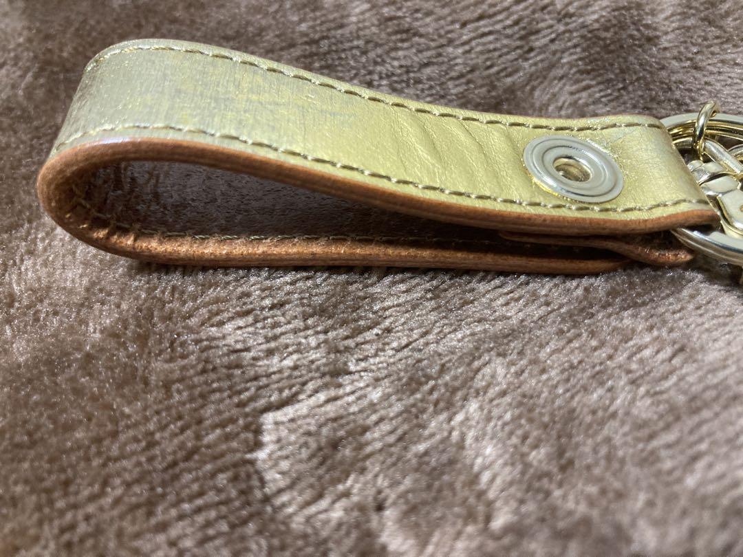 【美品】PORTER FOIL / ポーター フォイル　キーホルダー ゴールド