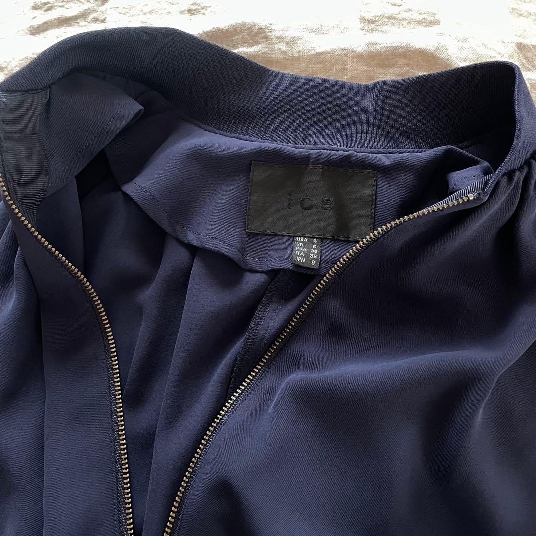 iCB⭐︎Soft Twill ソフトツイル ブルゾン ネイビー オンワード