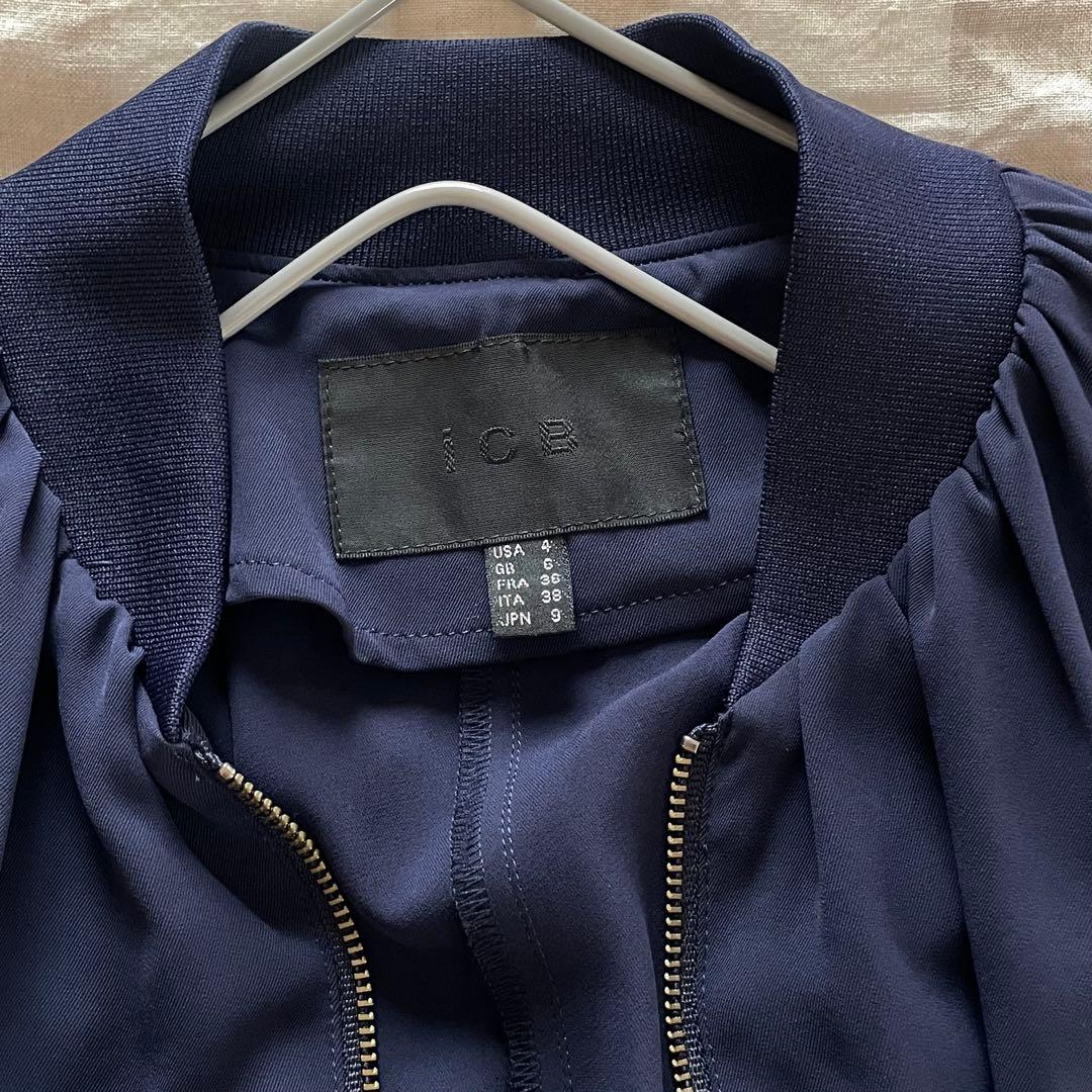 【iCB】ソフトツイルブルゾン Sサイズ ネイビー ブルー 青 iCB】ソフトツイルブルゾン Sサイズ ネイビー ブルー 青 - メルカリ
