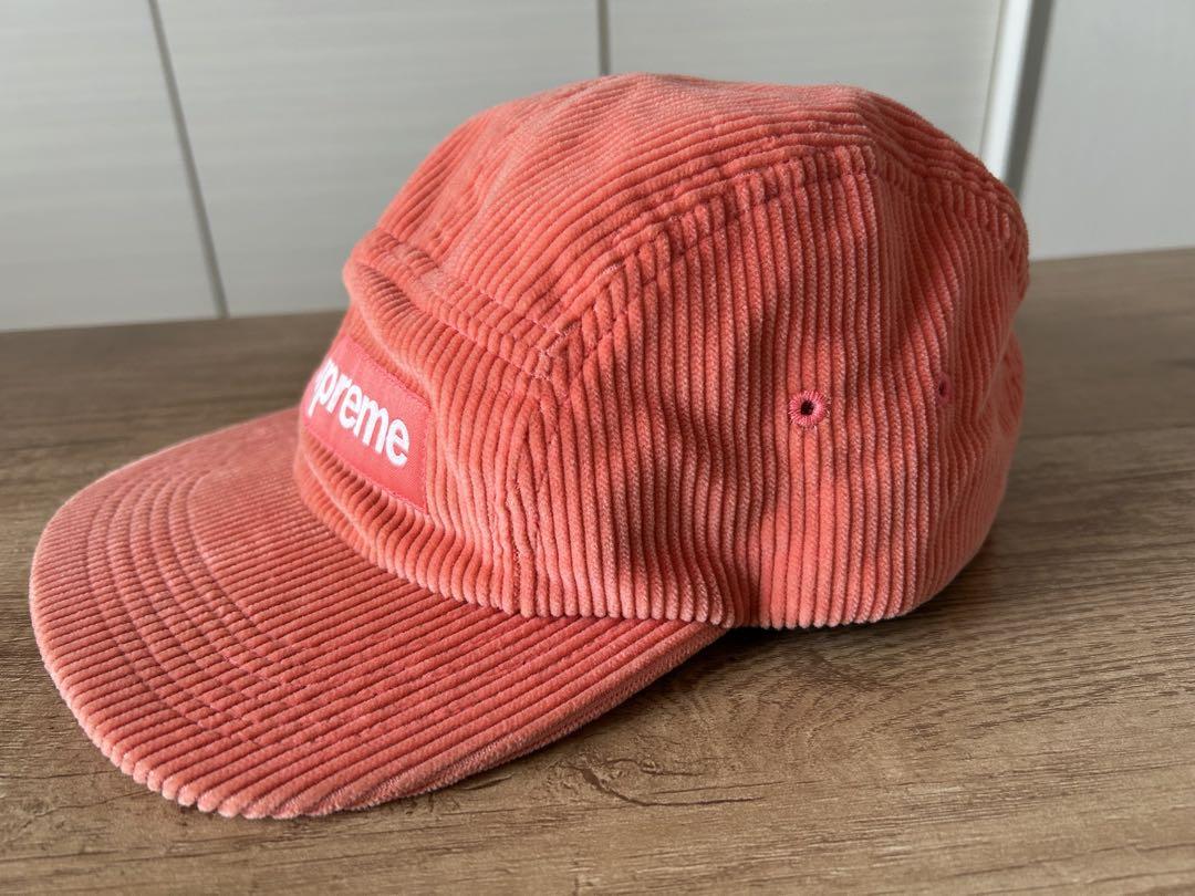 Supreme コーデュロイ キャップ オレンジ