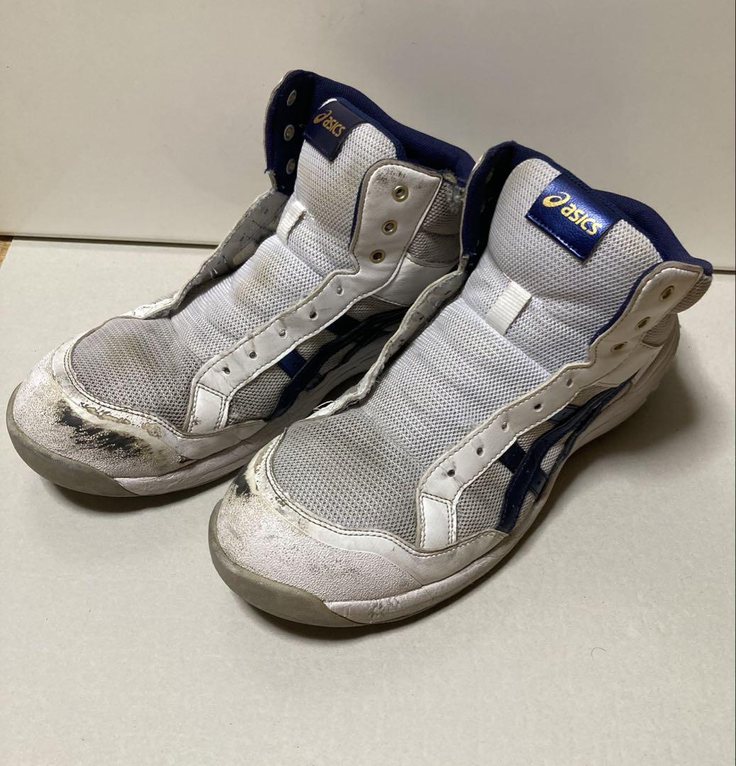 ASICS　CP218 ホワイト×ピーコート　アシックスウィンジョブ安全靴作業靴