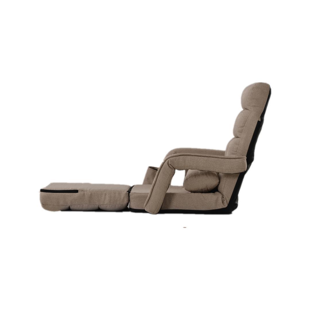 座椅子リクライニング14段ギアリクライニングチェアーファブリック