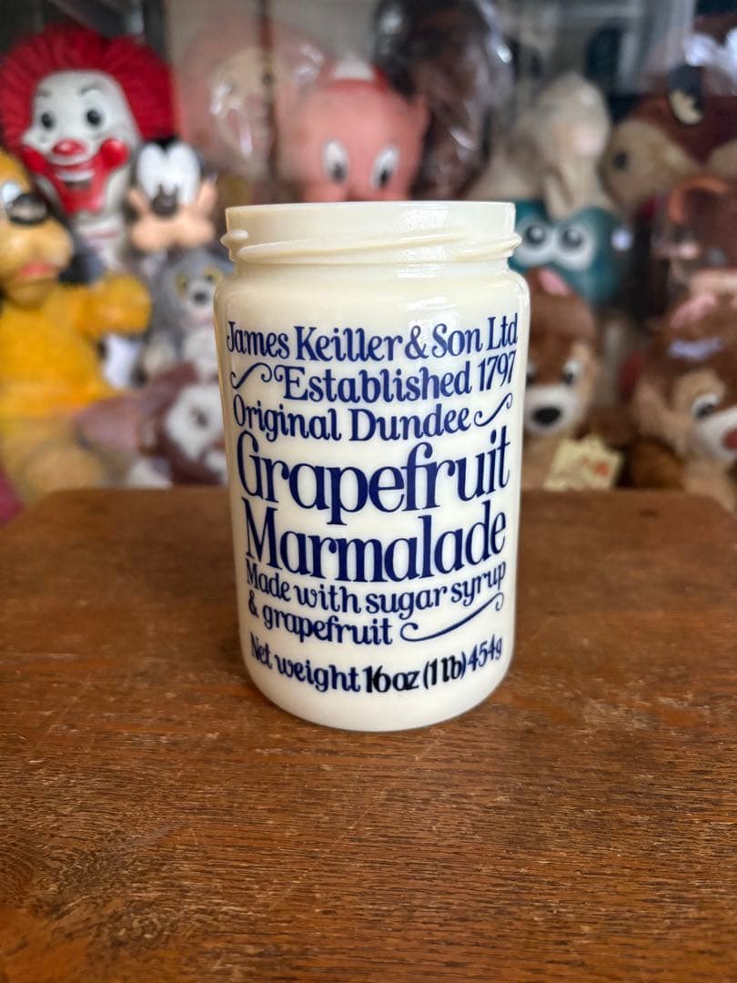ビンテージ イギリス DUNDEE マーマレードジャー 空き瓶(蓋無し)