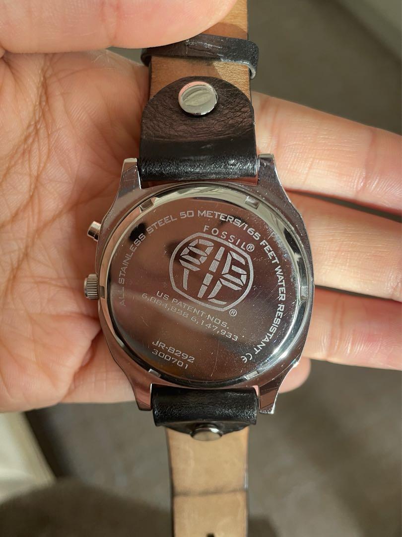 フォッシル FOSSIL BIG TIC アナデジ レザーベルト 電池交換済み 電池交換済み FOSSIL フォッシル BIGTIC ビッグチック 腕時計