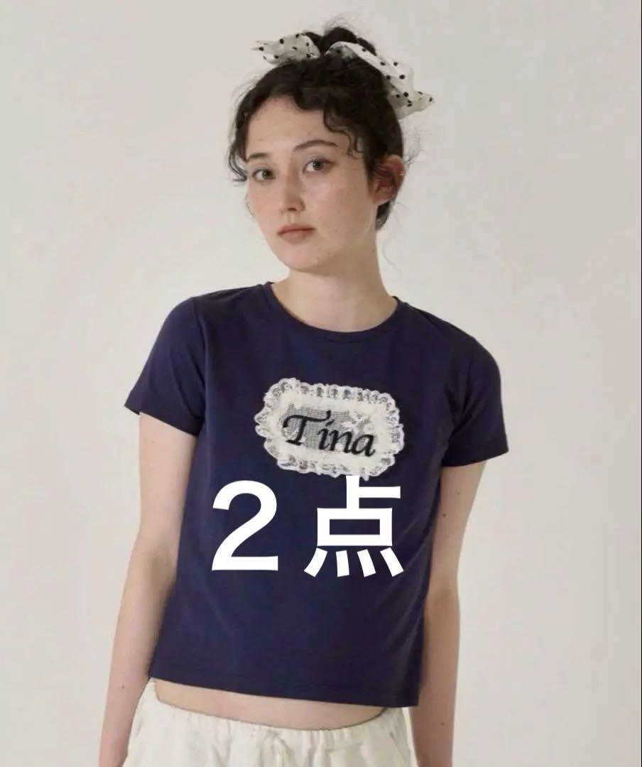 刺繍 コンパクトTシャツ TINA：JOJUN
