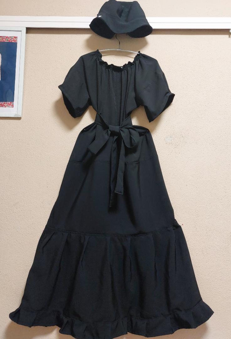 【着物リメイク】☆正絹☆黒留袖☆シルク☆大人☆可愛い☆ワンピース☆ 着物リメイク】☆黒留袖☆シルク☆大人☆可愛い☆ワンピース