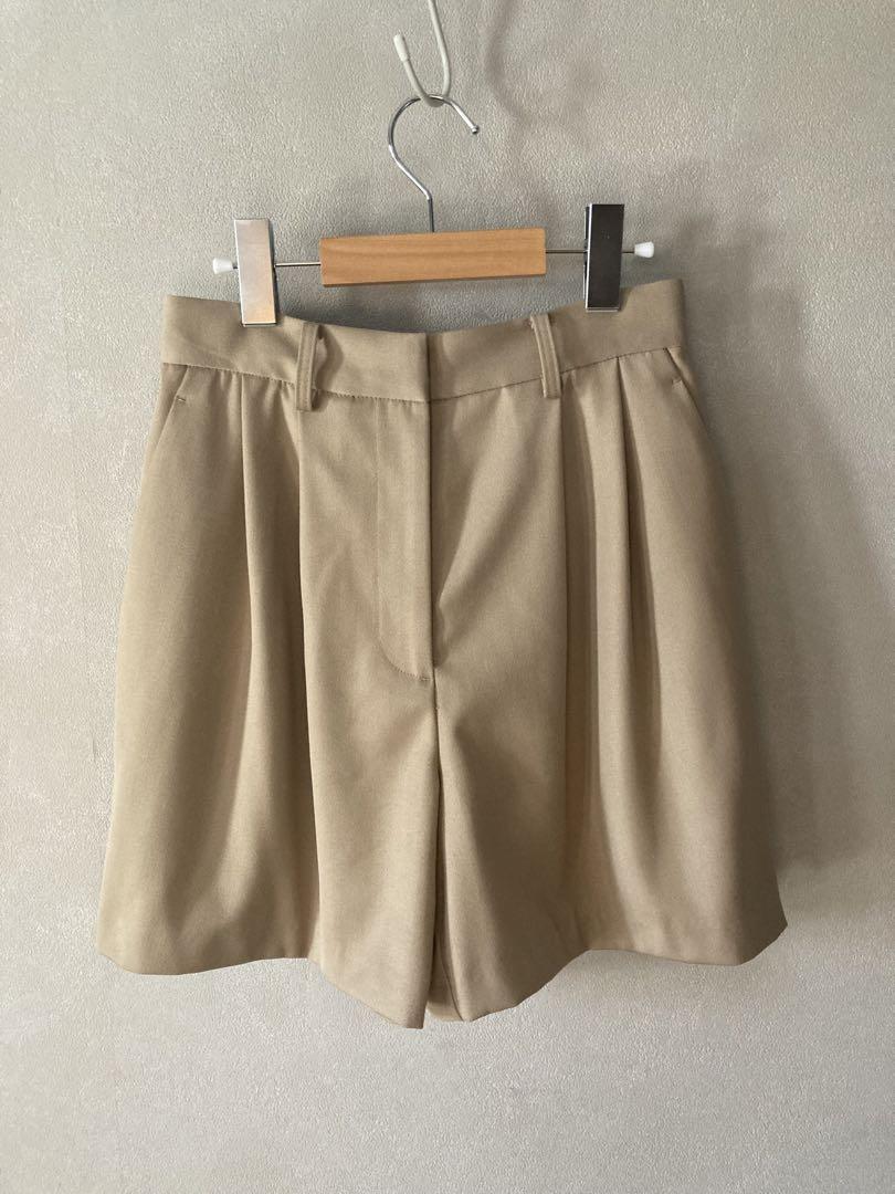 CLANE ツータック ハーフパンツ ショートパンツ