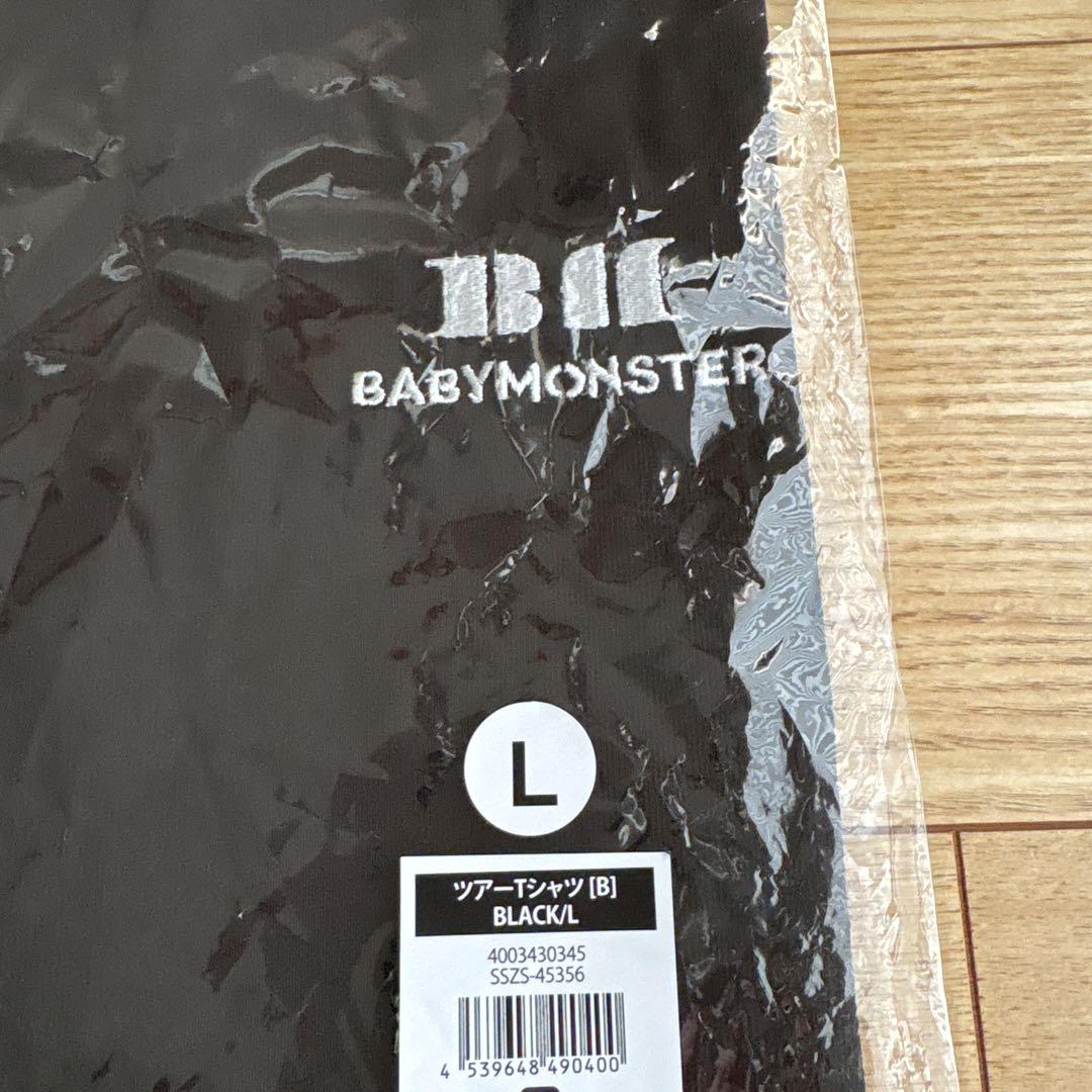 BABYMONSTER ベイビーモンスター ツアーTシャツB BLACK/L