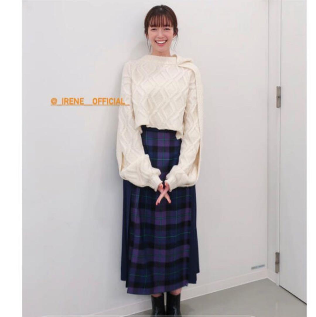 いので ルシェルブルー アイレネ ケーブルクロップドニット オフホワイト36新品 n0WoL-m56958051311 ニット