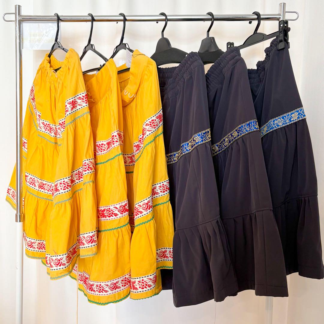 【6着まとめ売り】フォークダンススカート
