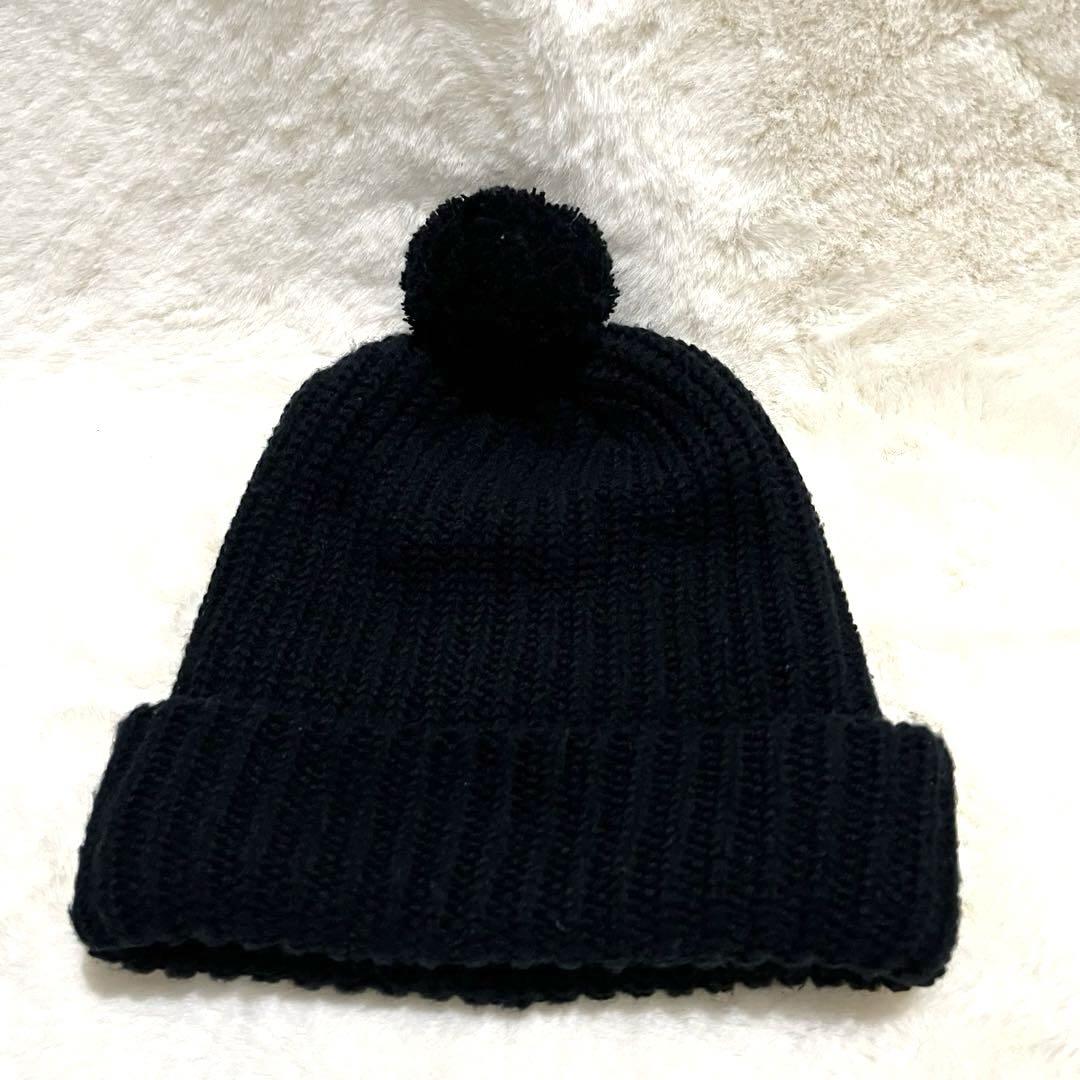 希少】 Supreme Eagle Beanie ブラック ポンポン