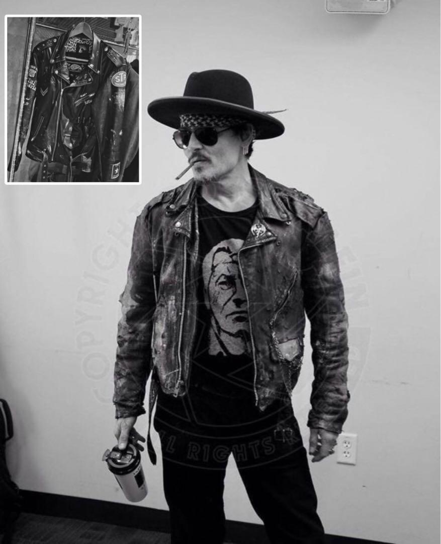 一点物] “Johnny Depp Tribute” レザージャケット - メルカリ