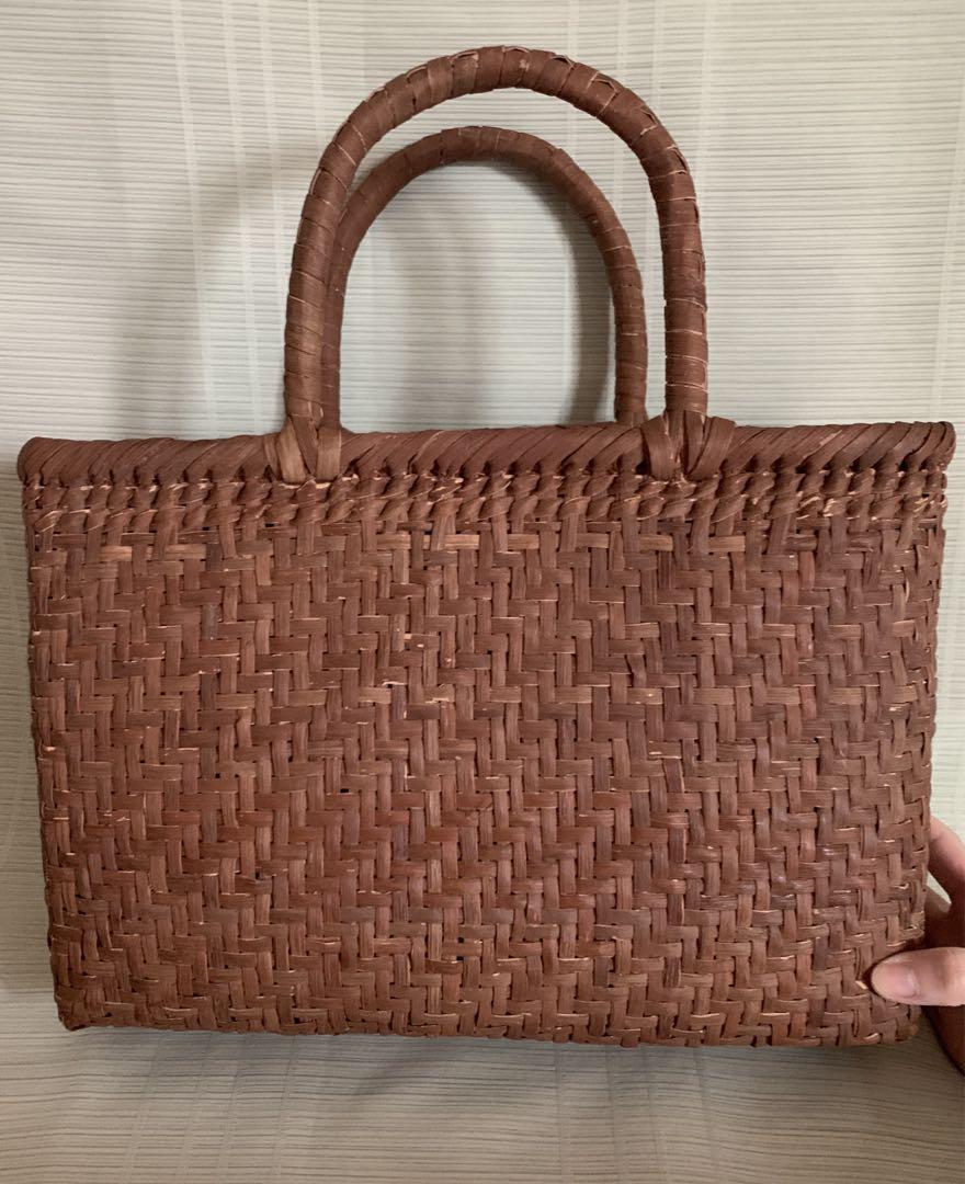 新入荷 新品 長野産 極細3ミリ一番 網代編み 山葡萄籠バッグ サイズL 新入荷 新品 長野産 極細3ミリ一番 網代編み 山葡萄籠バッグ サイズL