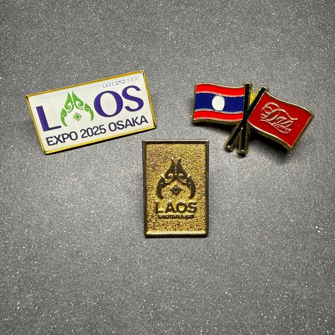 大阪関西万博 2025 ラオス パビリオン VIP ピンバッジ目立った傷や汚れなし
