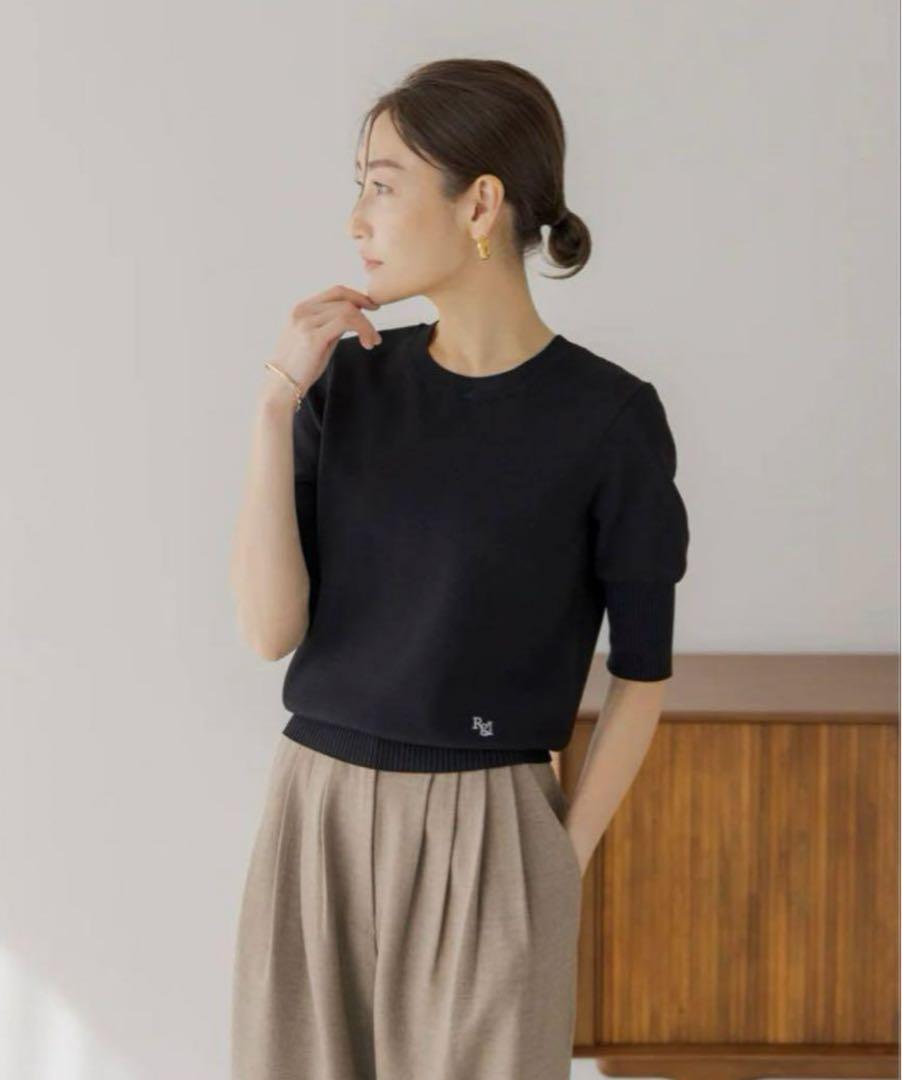 regleam ロゴ入り半袖ニット LOGO SHORT SLEEVE - メルカリ