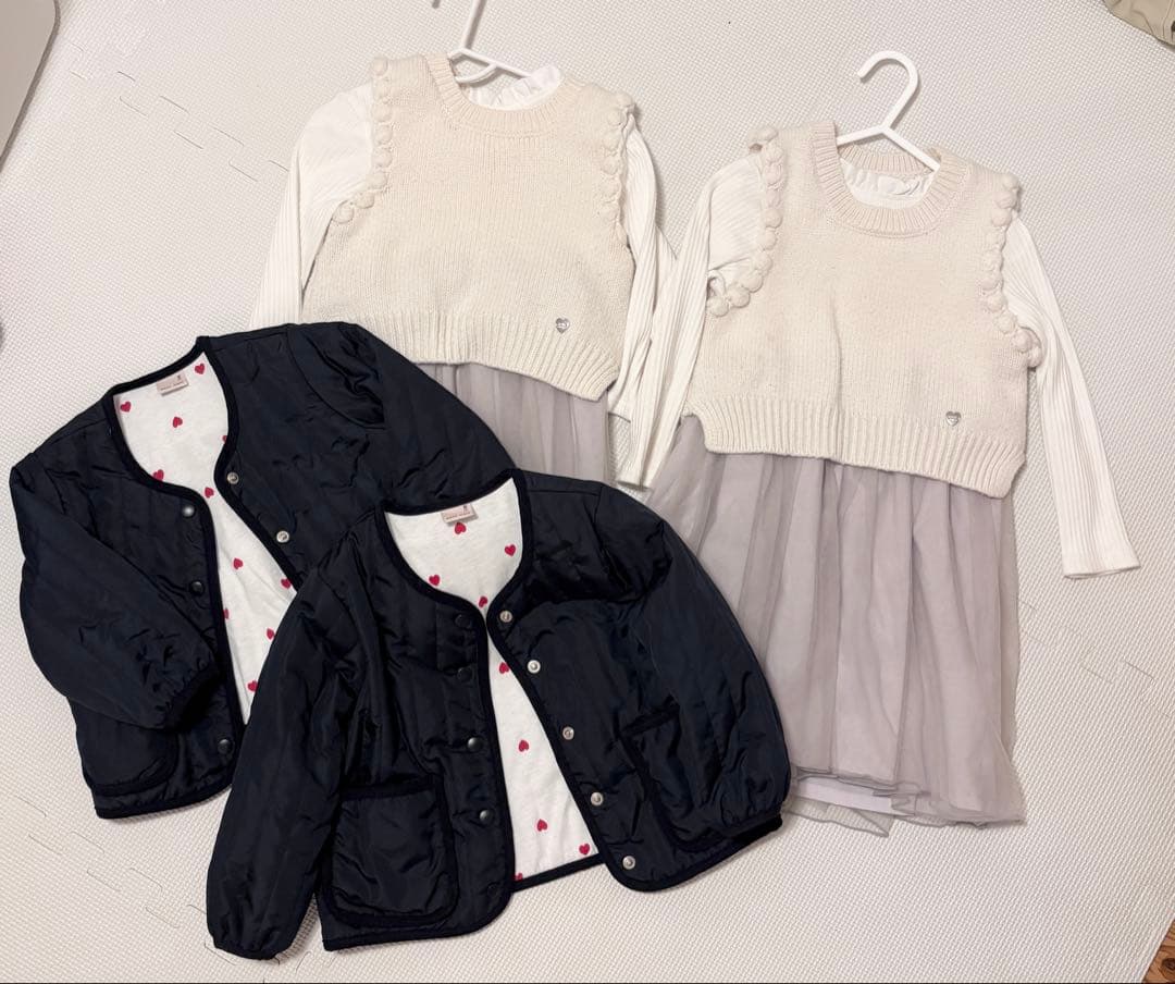 プティマイン ワンピース　アウター　90サイズ100サイズ　6点まとめ売り 4,750円