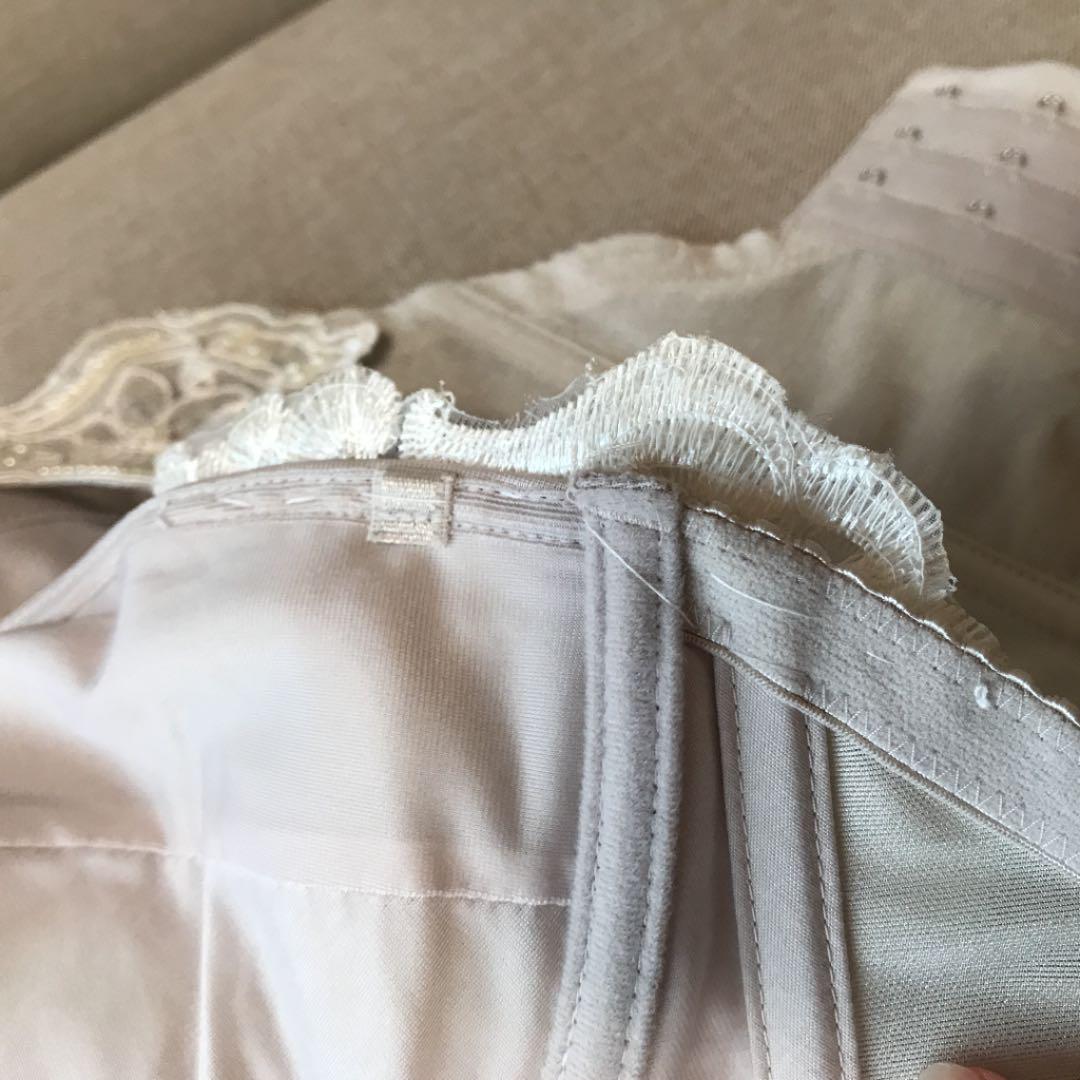 bridal bloom レースアップビスチェ モカグレー G65