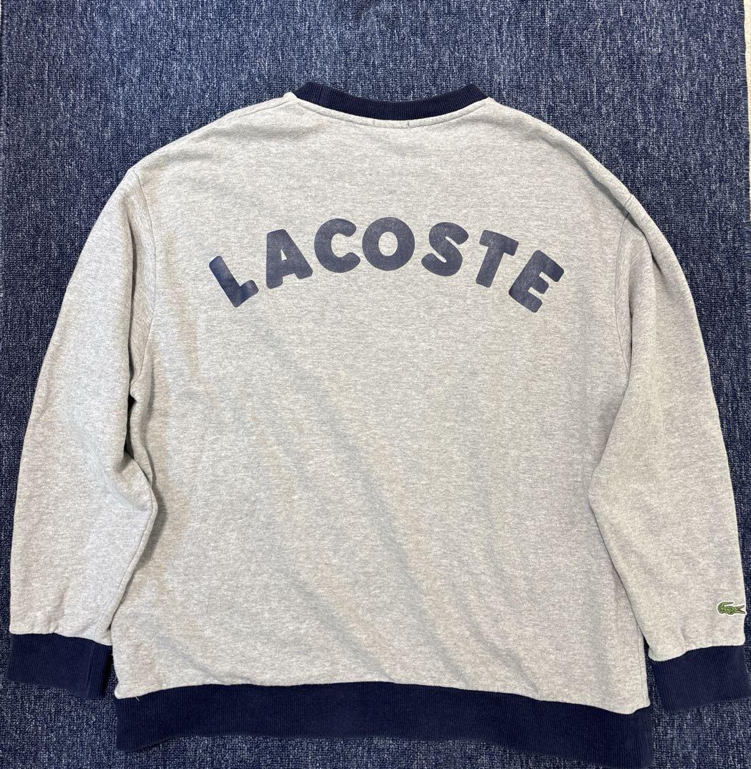 LACOSTE グレー トレーナー EXCLUSIVE EDITION