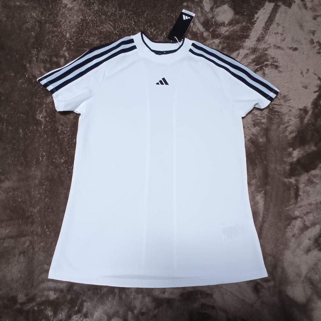 adidas ゴルフ モックネックシャツ 吸水速乾 Lサイズ レディース 新品