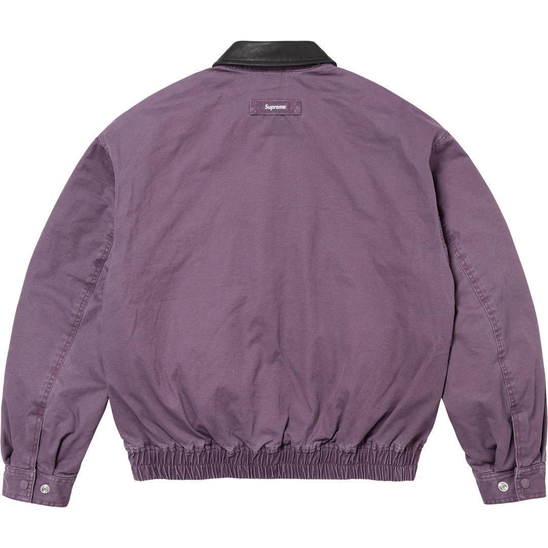 ジャケット・アウター SUPREME Leather Collar Utility Jacket S