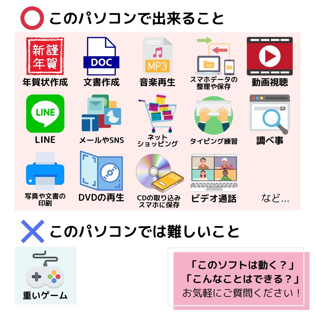 A*t様 i7搭載！　Windows11ノートパソコン✨オフィス付き✨NEC　爆