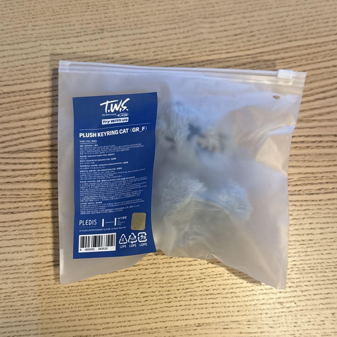 TWS TRY ネコ キーリング PLUSH KEYRING シニュ ドフン ① TWS TRY ネコ キーリング PLUSH KEYRING シニュ ドフン ①