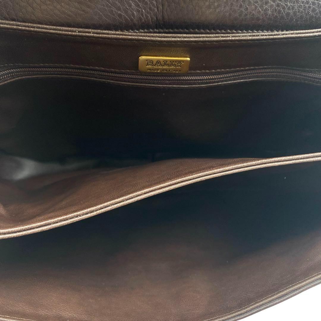 BALLY クロコ レザー 鍵付 レディース ショルダーバッグ 8586