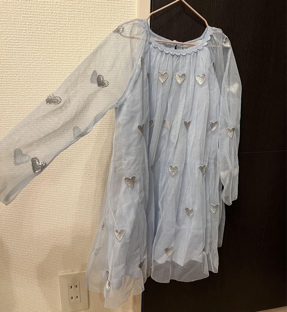 Stella McCartney Kids ハート チュールミニワンピース　4