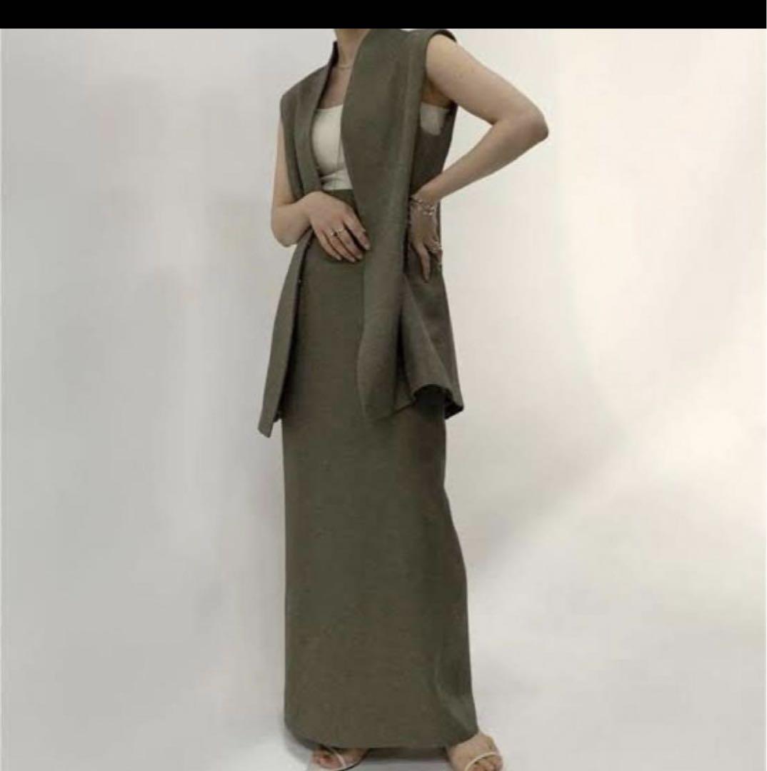 louren sharkskin shape vest ジレ