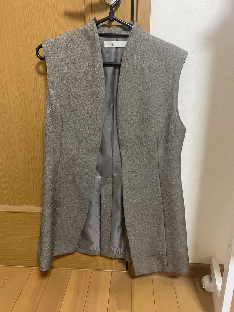louren sharkskin shape vest ジレ