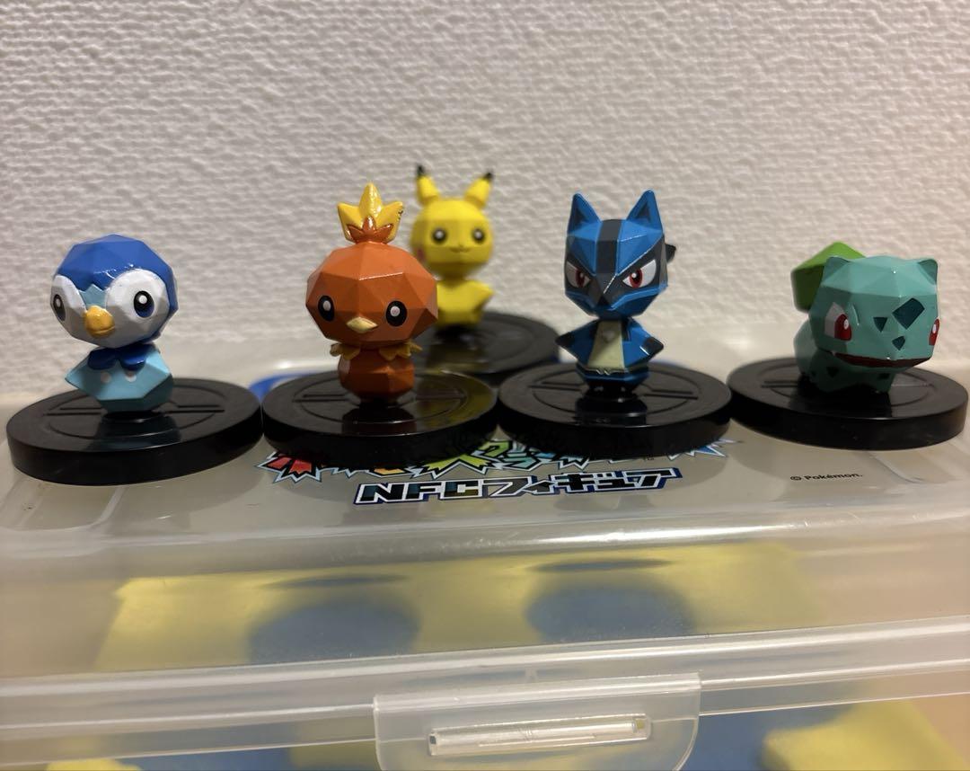 希少　ポケモンスクランブルU NFCフィギュア　5種　ケース1個付き　WiiU