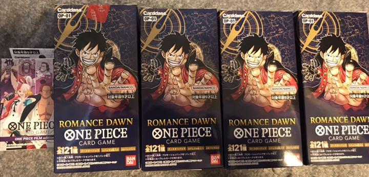 ワンピースカードゲーム ROMANCE DAWN 4BOX おまけ付き ワンピースカードゲーム ROMANCE DAWN 4BOX おまけ付き