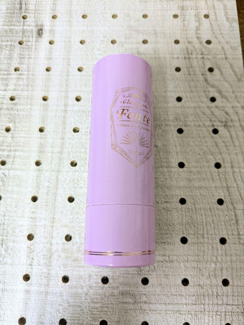 Fonte ミニガラスペン ペンレスト付き パープル ガラスペン