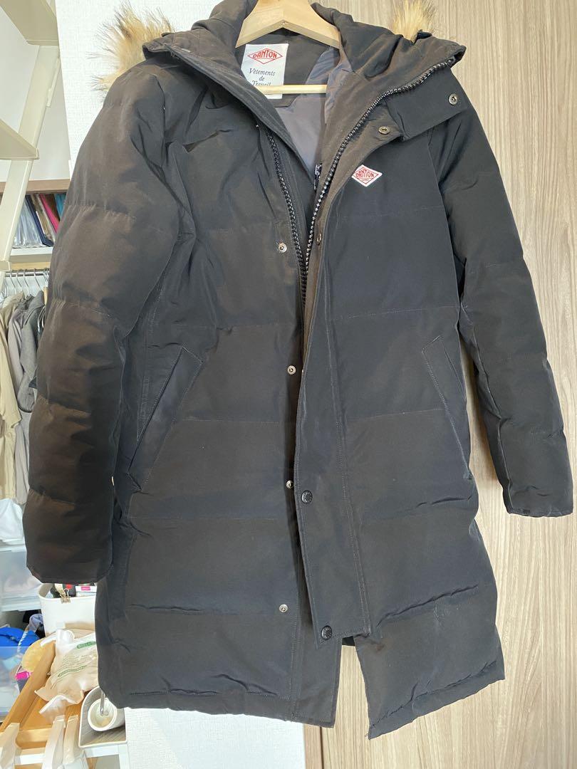 DANTON ファー付キルトダウンコート WOMEN