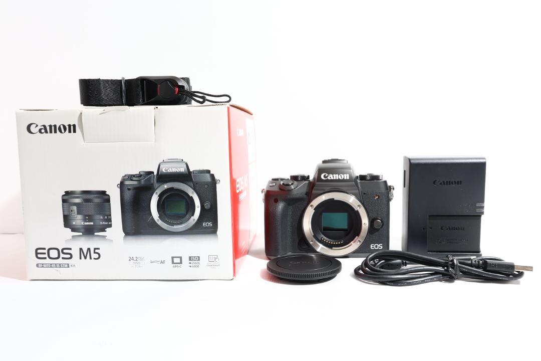 【こだわり撮影】★Canon EOS M5★ミラーレス一眼 ボディのみ 化粧箱付