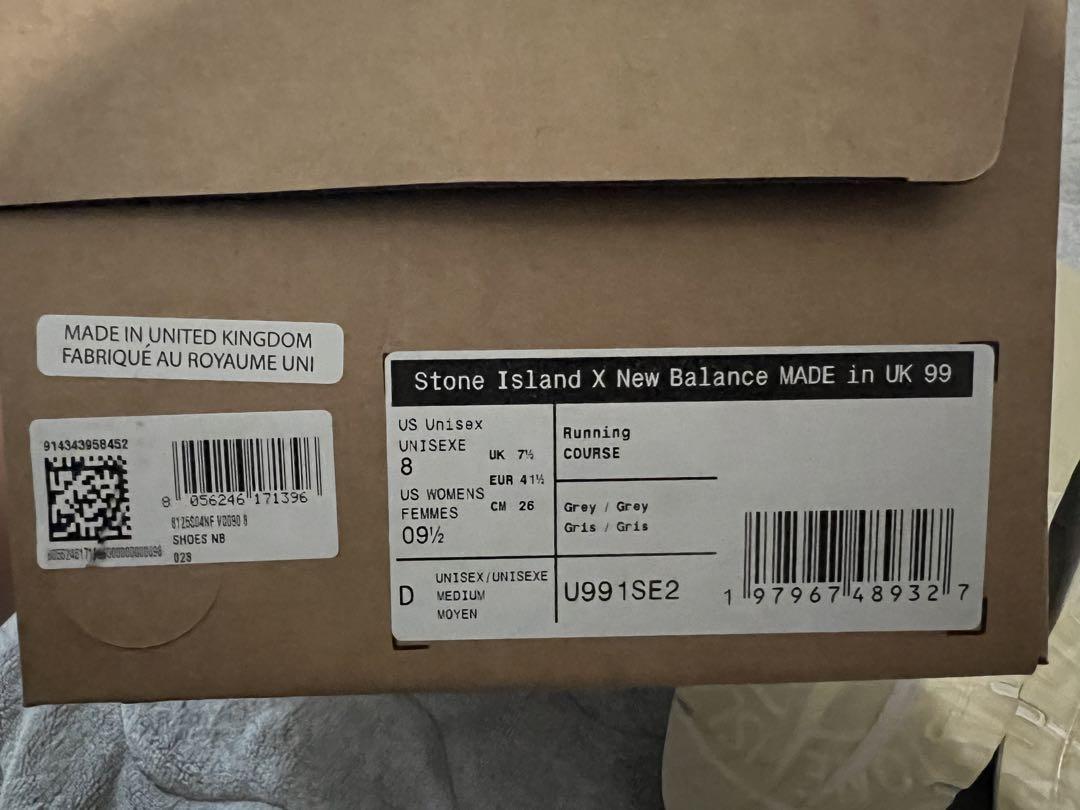 ストーンアイランド New Balance 991  新品 ゴースト 8 26