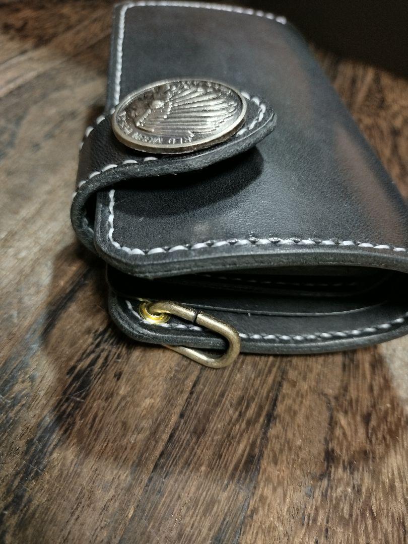 Middle Leather Wallet ミドルウォレット☆留め革フラップ無し 留め革フラップ無しMiddle Leather Wallet ミドルウォレット