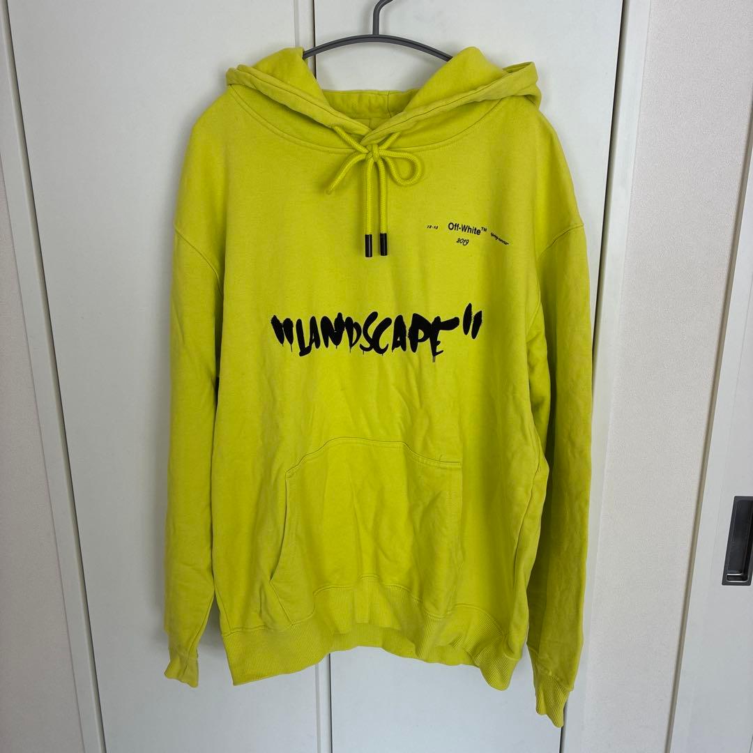 OFF-WHITE LANDSCAPE パーカー イエローL・OFF-WHITE