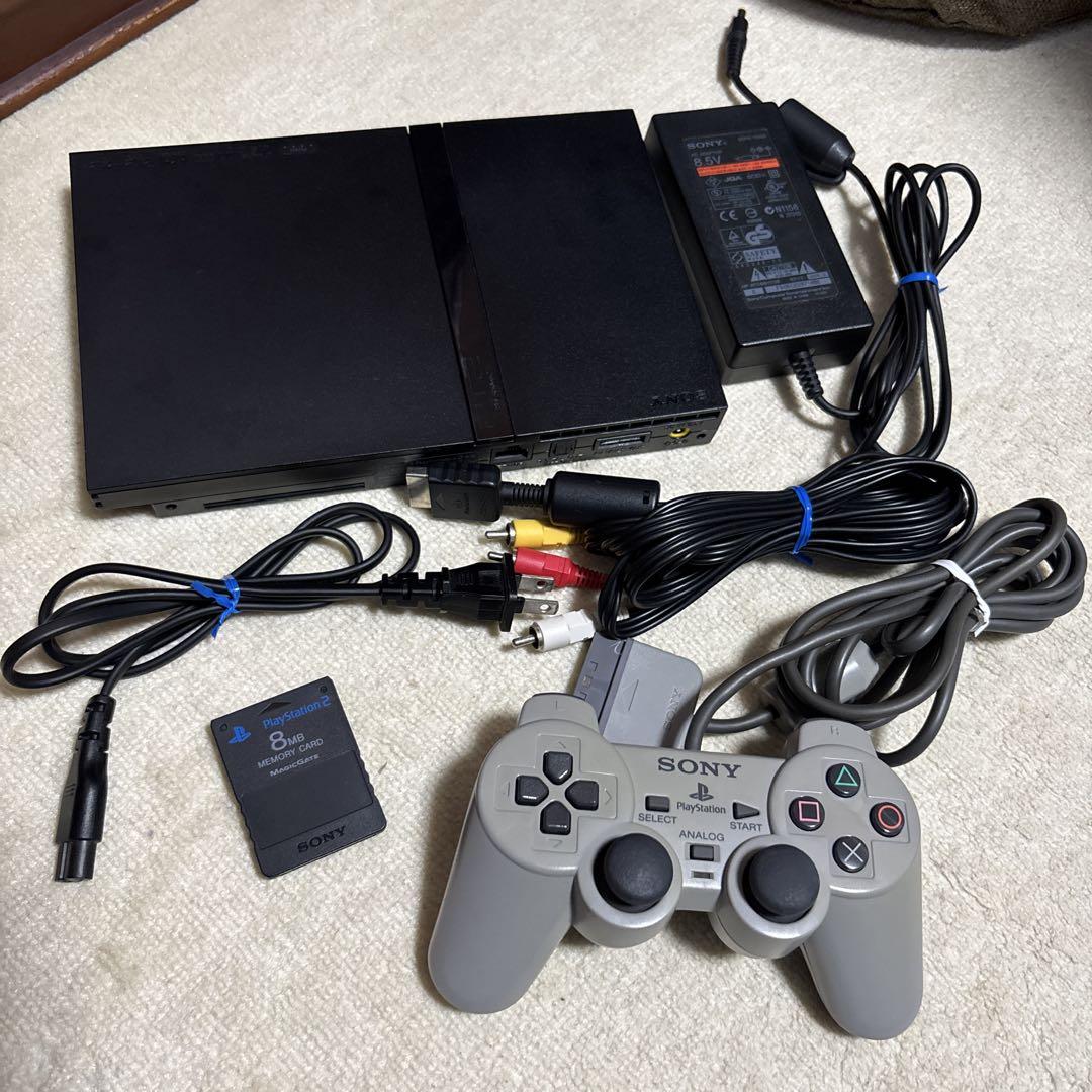 動作確認済み　ゲームできます　PS2 SCPH-70000ブラック