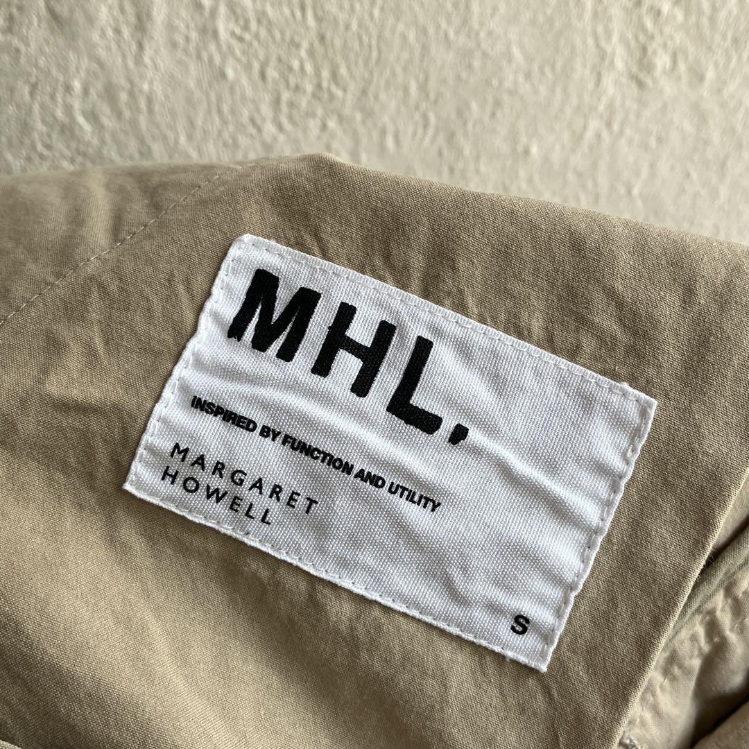 美品 MHL. シンチバック ワイドチノ チノパン マーガレット